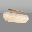 Loft Industry Modern - Twisted Tubes Line Chandelier